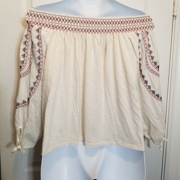 Vintage America Boho Top Size 1X - Picture 4 of 6